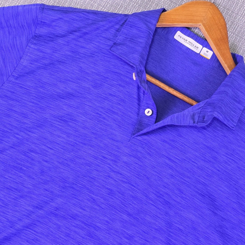 Peter Millar x Oklahoma City Golf & CC Polo Shirt Mens M Purple Featherweight